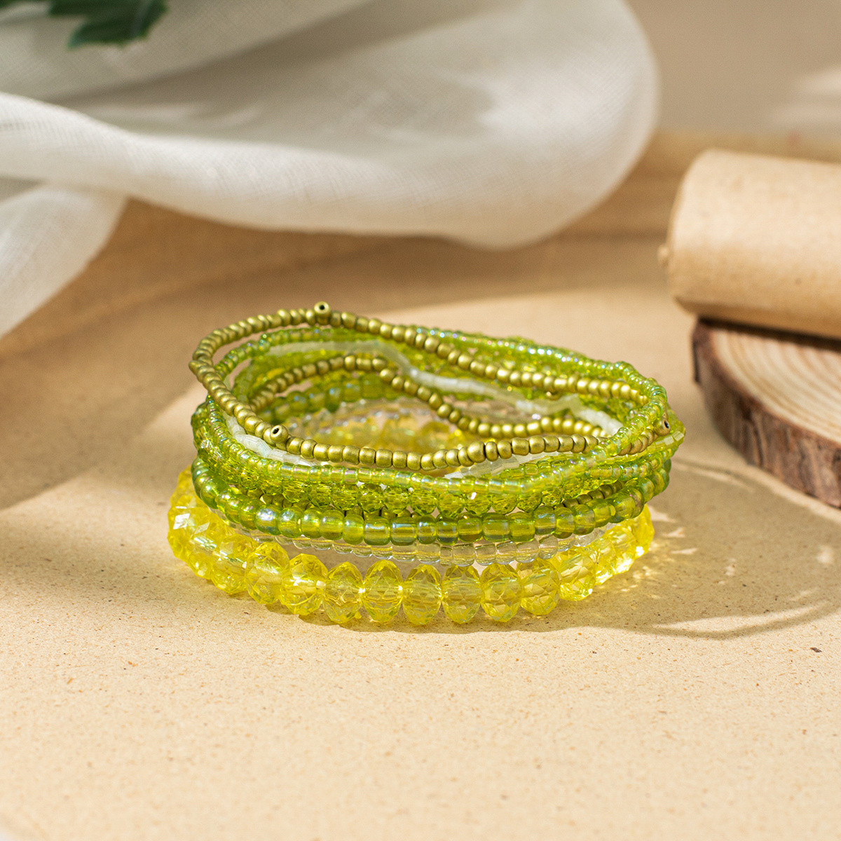 10pcs Boho Glass Rice Beads Bracelet Set for Women